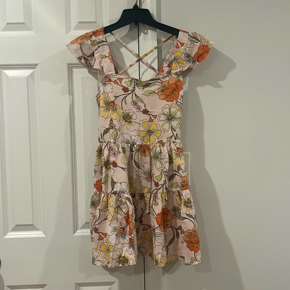 NWT Band of Gypsies Lottie & Holly Pink Floral Sundress - Picture 1 of 6